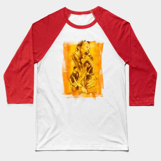 Golden Unforgiven Baseball T-Shirt by renatodsc